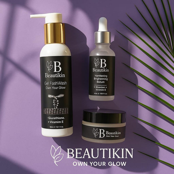 🧴 Beautikin 3-In-1 Skincare Set – Facewash, Brightening Serum & Glow Cream | Own Your Glow